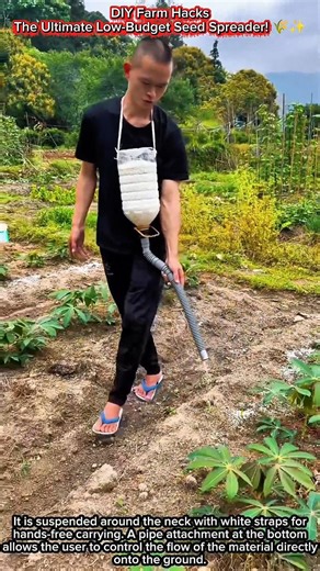 DIY Farm Hacks | The Ultimate Low-Budget Seed Spreader! 🌾✨