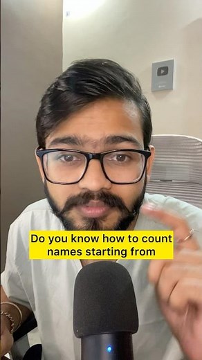 Excel Amazing Function‼️Countif (count with condition) #excel #exceltips #exceltutorial #shorts