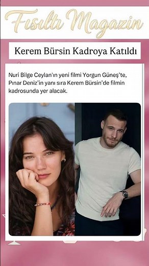 NURİ BİLGE CEYLAN’DAN YENİ FİLM: YORGUN GÜNEŞ’E PINAR DENİZ BAŞROLD, KEREM BÜRSİN KADROYA EKLENDİ