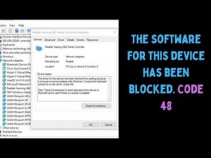 How to Fix The Software For This Device Has Been Blocked Code 48 Error on Windows 11