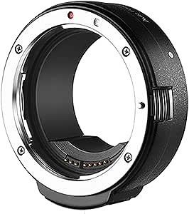 EOS R Lens Mount Adapter Auto-Focus Lens Converter Ring for Canon EF/EF-S Series Lens to Canon EOS R RP R3 R5 R50 R6 R6II R7 R8 R10 R100 Cameras