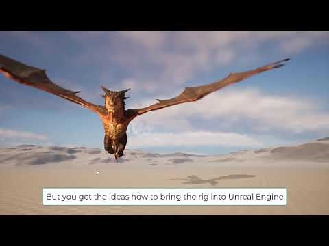 The Tyrant dragon rig to Unreal Engine