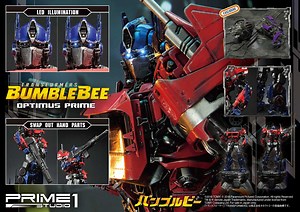 Prime 1 Studio Bumblebee Optimus Prime statue, with full gallery, sizes, and exclusive accessories