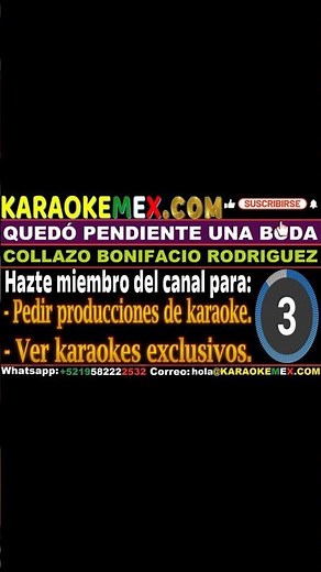 Karaoke Chayito Valdez - Quedo Pendiente Una Boda #karaokemex