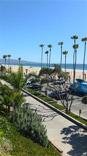 Downtown Manhattan Beach, CA on a Blue Sky Day in April 2026