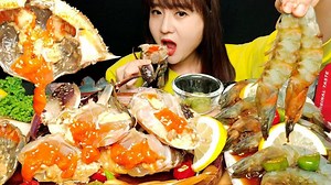 309K views · 3.8K reactions | ASMR [COOKING & EATING] SOY SAUCE MARINATED RAW CRAB AND RAW SHRIMP. RECIPE *Ganjang Gejang* MUKBANG | Eating SOUND | Facebook