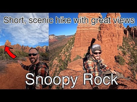 Snoopy Rock Hike: Fantastic Red Rock views in Sedona, AZ