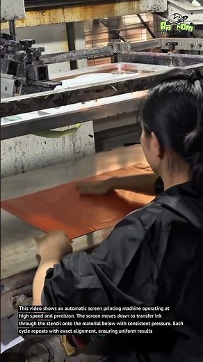 Automatic Screen Printing Machine at Work | Fast & Precise Production #Shorts