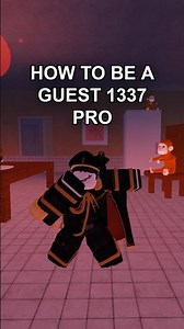 HOW TO BE A GUEST 1337 PRO #roblox #forsaken #forsakenroblox #forsakenmemes