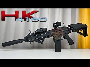 The HK 416D Gel Blaster Gun Full Auto MOD and Testing Shoot