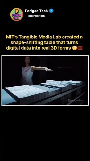 MIT Built a Table That Brings Digital to Life 😳🧱 #shorts #technology #innovation #futuretech #ai