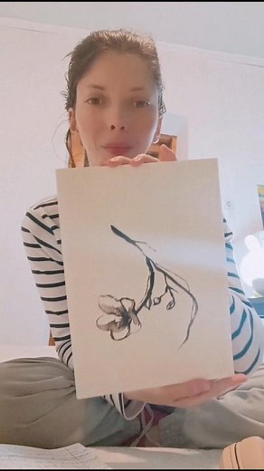 Spring Awakening Meditation: Ink Drawing for Inner Peace 🌸