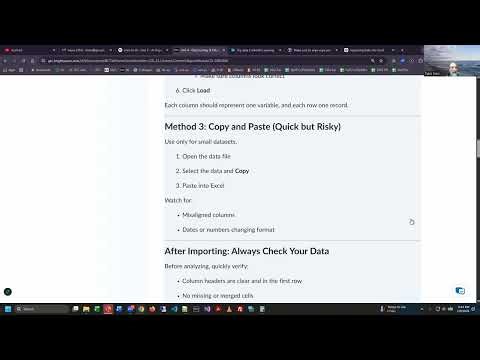Data Analytics 1 - Unit 4 Lecture/Demo - Big Data, Import Data, Excel Sort & Filter - Spring 2026