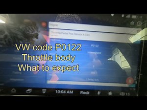 MK6 Jetta code P0122 throttle body replacement. What to expect