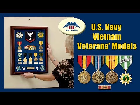 Navy Vietnam Veterans’ Military Medals Explained with Many Actual Veteran’s Awards Displayed!