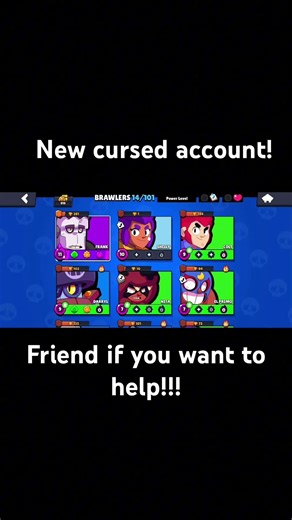 (Edit) this is not a cursed account but more of a main account #supercell #gaming #brawler #viral