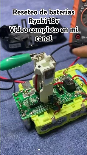How to reset a Ryobi 18v battery
