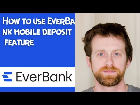 How to use EverBank mobile deposit feature