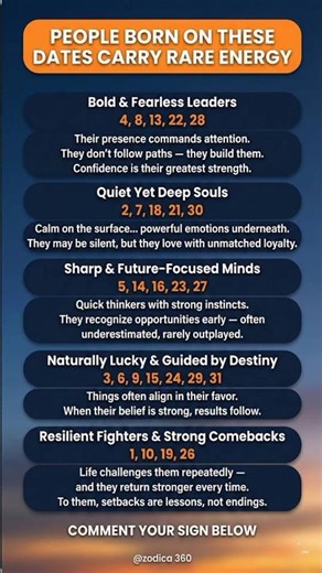 People Born On These Dates Have Rare Energy | Hidden Power Revealed
