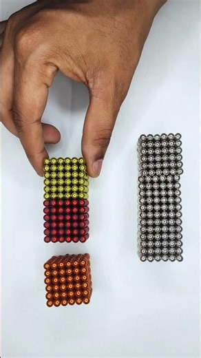 A tiny magnetic balls cube 😮#asmr