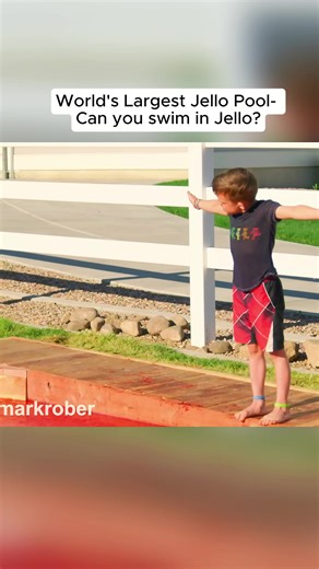 World's Largest Jello Pool- Can you swim in Jello?