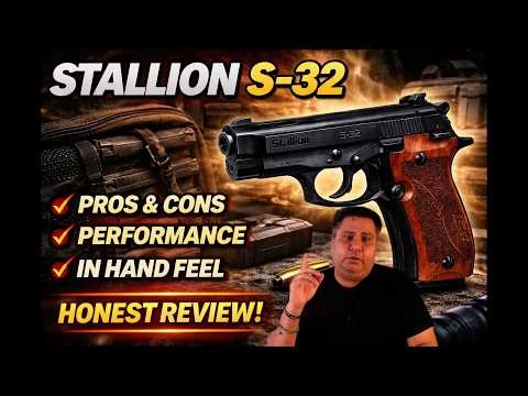 🇮🇳🔥 Stallion S-32 Review 🔫 | Specs, Performance, Pros & Cons | .32 ACP Indian Pistol