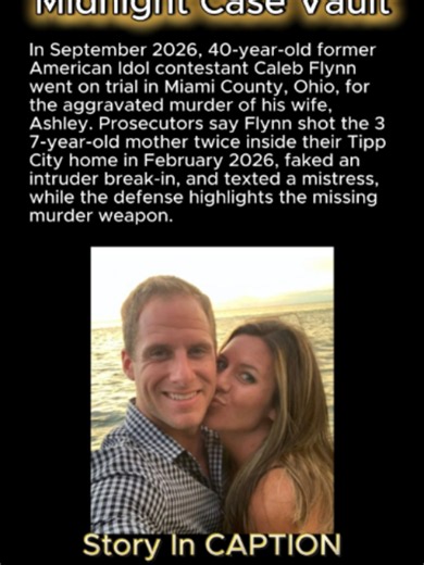 In Ohio, the murder trial for forty-year-old former American Idol contestant and worship pastor Caleb Flynn began on September 17, 2026, in Miami County Common Pleas Court, where prosecutors accuse him of shooting his thirty-seven-year-old wife Ashley to death and staging the scene to fake a burglary. According to Tipp City Police, Flynn placed a frantic 911 call in the early morning of February 16, 2026, claiming an armed intruder broke into their home and shot his wife multiple times. First re