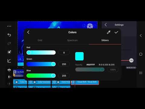 How to make chorded orange vocoder gradient map on kinemaster