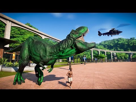 Green T-Rex & Carcharodontosaurus Breakout! Jurassic World Evolution