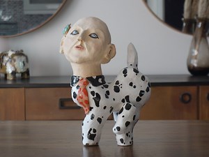 Handmade Ceramic Face Sculpture: Contemporary Clay Art Object - Etsy