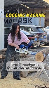 🔥You won’t believe it! My first time logging and it was SO EASY! This logging machine is amazing ✅ No heavy lifting, super simple to operate—total no-brainer for newbies! Ignore my messy face 😂 That’s just how excited I got using it—100% real reaction! A solid time-saving, energy-saving tool that every logger loves. Don’t hesitate, give it a shot👇 | Min Zhang168