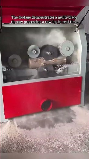 High-Efficiency Timber Processing: The Multi-Blade Gang Rip Saw