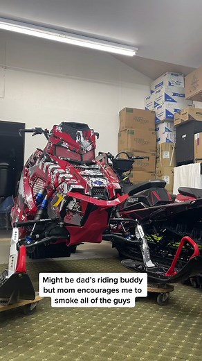 Making them both proud!👊 #snowmobiling #sledtok #snowmobile #sledgirlz #snowmobilevideos #sledlife #polarissnowmobiles