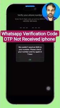 whatsapp Verification Code OTP Not Received iphone | Whatsapp verification Code Problem iphone