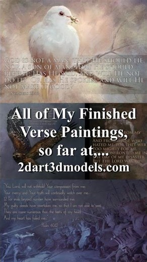All My Bible Verse Paintings of 2025 (so far)