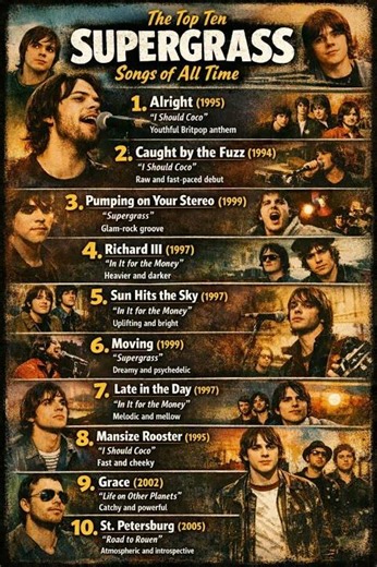 The Top Ten Supergrass songs of all time