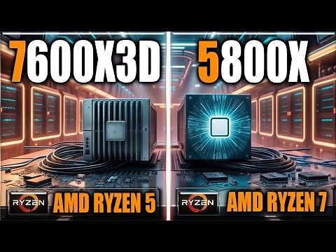 7600X3D vs 5800X Benchmarks - Gaming Benchmarks / Applications Tests