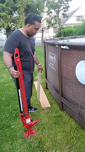 How to Straighten Pool Legs with High Lift Plywood
