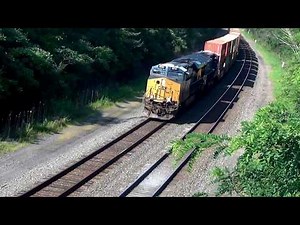 CSX Double Stack Train Overhead View