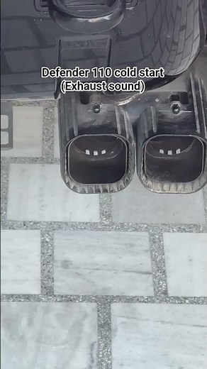 defender 110 2.0 ltr petrol engine cold start sound #defender110 #coldstart