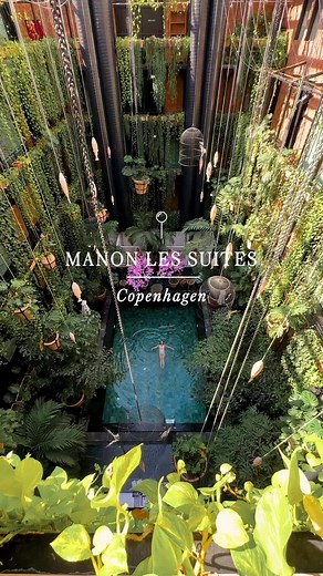 🇩🇰 Beautiful hotel in Copenhagen ⬇️⁣ ⁣ The most beautiful pool in Europe can be found in this unique hotel in Copenhagen — Manon Les Suites by @guldsmedenhotels The perfect place for a weekend city break, guests can enjoy relaxing in this Bali-style pool and indoor jungle while exploring Denmark’s capital city. ⁣ ⁣ This 5-star hotel features modern scandi interior design inspired by nature, with a focus on sustainability and eco-friendliness. During your stay you’ll experience a range of ameni