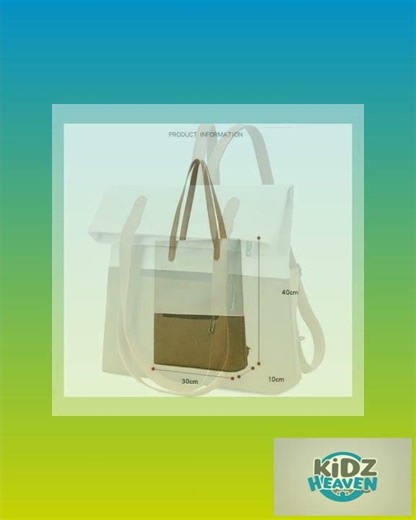 Beige And Brown Canvas Tote Bag for Women - Multi-Use Shoulder Handbag & Backpack, Large Capacity...