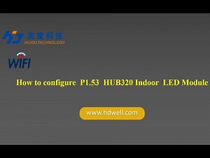 How to configure small pitch LED module display like P1.53 with Huidu HDPlayer/HDSet software