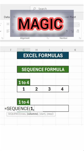 Excel Sequence Row Formula in 10 SECONDS 🔥#excel #exceltips