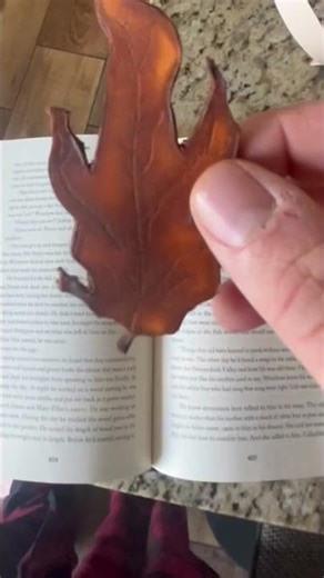 Made a Leather book mark! #leathercraft #craft