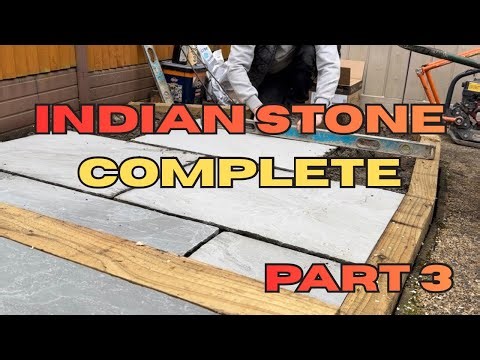 We Finally Finished This Indian Stone Patio… The Result Is Incredible!