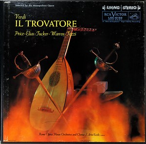 Verdi, Leontyne Price, Rosalind Elias, Richard Tucker, Leonard Warren, Giorgio Tozzi, Rome Opera House Orchestra And Chorus / Artur Basile - Il Trovatore