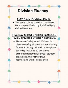 Division Fluency