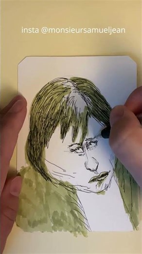 Vaya con dios - drawing process portrait
