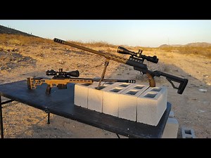 338 Lapua vs 50 BMG vs Cinder Blocks. ABSOLUTE DESTRUCTION!